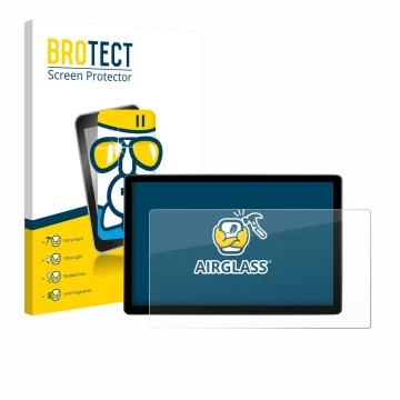 Front side of a product packaging with the brand logo BROTECT. Next to it is the device Skoda Elroq 60 2026 shown with the cor