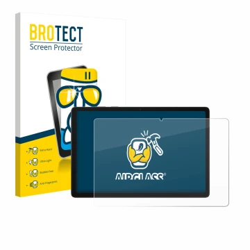 Front side of a product packaging with the brand logo BROTECT. Next to it is the device Samsung Galaxy Tab A11 Plus WiFi 11