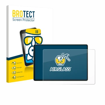 Front side of a product packaging with the brand logo BROTECT. Next to it is the device Huawei MatePad Pro 12.2