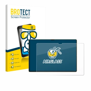 Front side of a product packaging with the brand logo BROTECT. Next to it is the device Huawei MatePad Pro 13.2