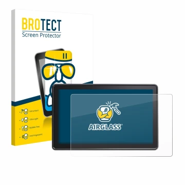 Front side of a product packaging with the brand logo BROTECT. Next to it is the device Osee G7 Pro shown with the correspondi