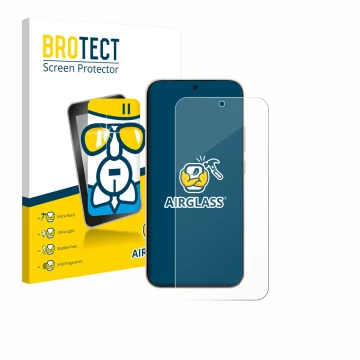 Front side of a product packaging with the brand logo BROTECT. Next to it is the device Oppo Reno 15 Pro shown with the corres