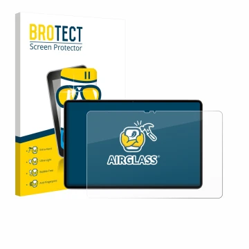 Front side of a product packaging with the brand logo BROTECT. Next to it is the device VALE V12X LTE-8128 12.6