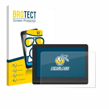 Front side of a product packaging with the brand logo BROTECT. Next to it is the device XP-Pen Artist Pro 16 Gen 2 shown with 