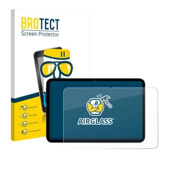 Front side of a product packaging with the brand logo BROTECT. Next to it is the device VekfulPC T60 Pro 13.4