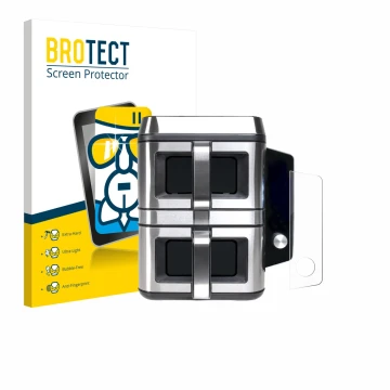 Front side of a product packaging with the brand logo BROTECT. Next to it is the device KOENIC KTAF-TR shown with the correspo