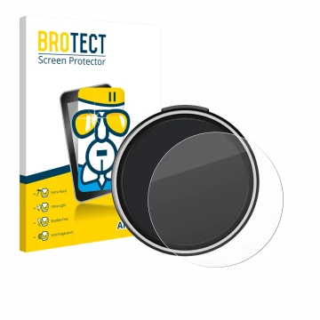 Front side of a product packaging with the brand logo BROTECT. Next to it is the device OOONO CO-Driver NO2 Plus shown with th