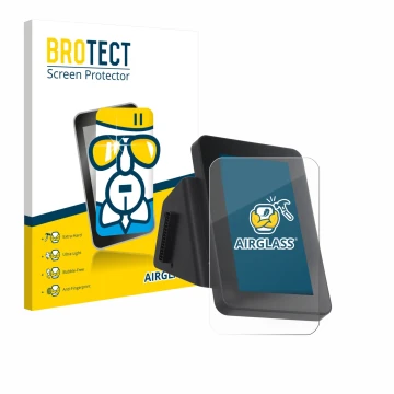Front side of a product packaging with the brand logo BROTECT. Next to it is the device Anycubic Kobra 3 V2 Combo shown with t