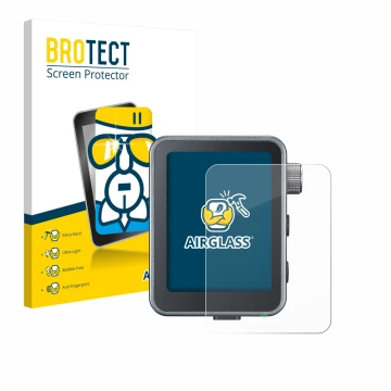 Front side of a product packaging with the brand logo BROTECT. Next to it is the device Godox X3 Pro shown with the correspond