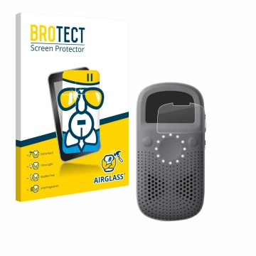Front side of a product packaging with the brand logo BROTECT. Next to it is the device Relay X shown with the corresponding s