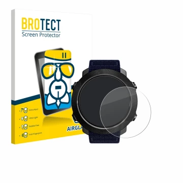 Front side of a product packaging with the brand logo BROTECT. Next to it is the device North Edge Apache 3 shown with the cor