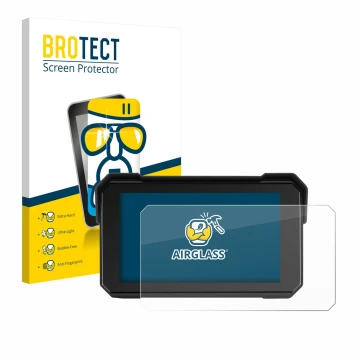 Front side of a product packaging with the brand logo BROTECT. Next to it is the device GOHHDL A4058-AM39DE-GOH 5