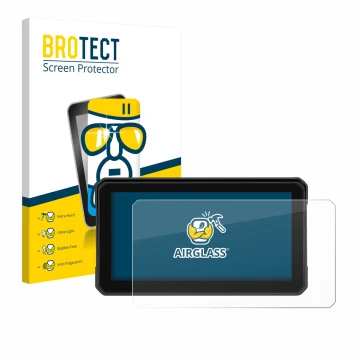 Front side of a product packaging with the brand logo BROTECT. Next to it is the device GOHHDL A4058 6