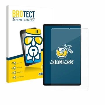 Front side of a product packaging with the brand logo BROTECT. Next to it is the device Xiaomi Black Shark Gaming Tablet shown