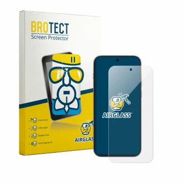 Front side of a product packaging with the brand logo BROTECT. Next to it is the device Oppo Find X10 shown with the correspon