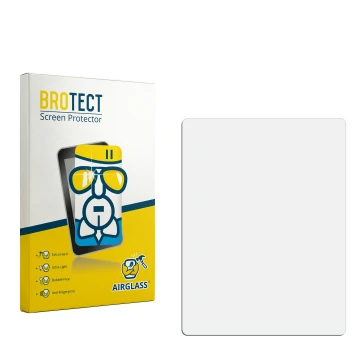 Front side of a product packaging with the brand logo BROTECT. Next to it is the corresponding screen protector.