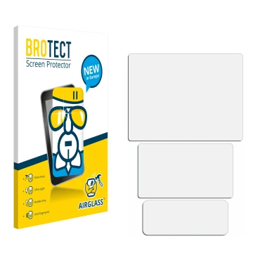 Front side of a product packaging with the brand logo BROTECT. Next to it is the corresponding screen protector.