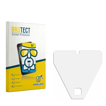 Front side of a product packaging with the brand logo BROTECT. Next to it is the corresponding screen protector.