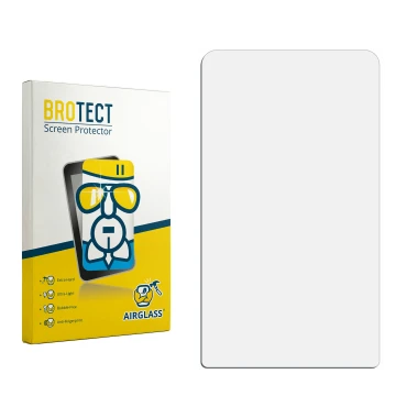Front side of a product packaging with the brand logo BROTECT. Next to it is the corresponding screen protector.