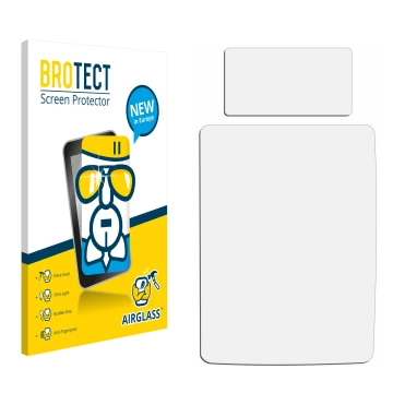 Front side of a product packaging with the brand logo BROTECT. Next to it is the corresponding screen protector.