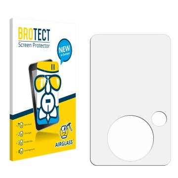 Front side of a product packaging with the brand logo BROTECT. Next to it is the corresponding screen protector.