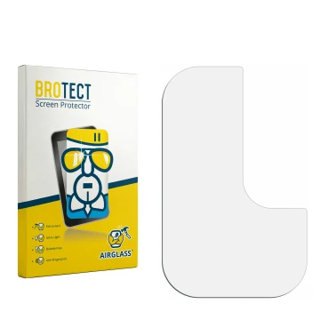 Front side of a product packaging with the brand logo BROTECT. Next to it is the corresponding screen protector.