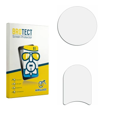 Front side of a product packaging with the brand logo BROTECT. Next to it is the corresponding screen protector.