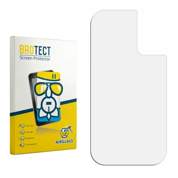 Front side of a product packaging with the brand logo BROTECT. Next to it is the corresponding screen protector.