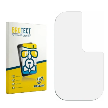 Front side of a product packaging with the brand logo BROTECT. Next to it is the corresponding screen protector.