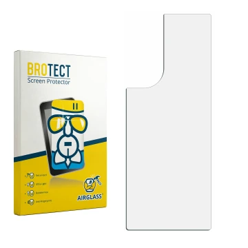 Front side of a product packaging with the brand logo BROTECT. Next to it is the corresponding screen protector.