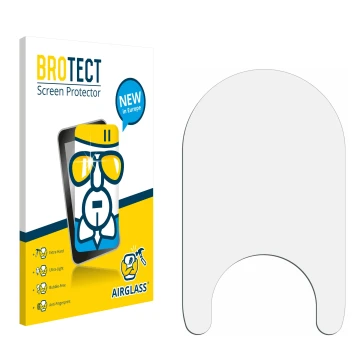 Front side of a product packaging with the brand logo BROTECT. Next to it is the corresponding screen protector.