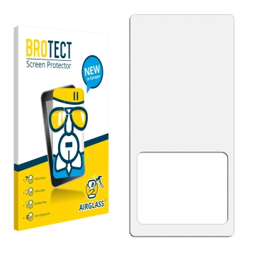 Front side of a product packaging with the brand logo BROTECT. Next to it is the corresponding screen protector.