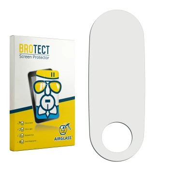 Front side of a product packaging with the brand logo BROTECT. Next to it is the corresponding screen protector.