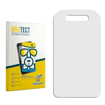 Front side of a product packaging with the brand logo BROTECT. Next to it is the corresponding screen protector.