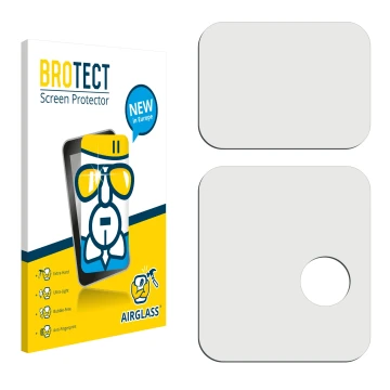 Front side of a product packaging with the brand logo BROTECT. Next to it is the corresponding screen protector.