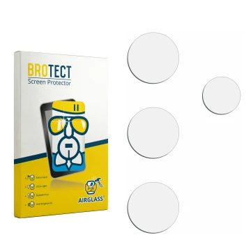 Front side of a product packaging with the brand logo BROTECT. Next to it is the corresponding screen protector.