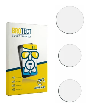 Front side of a product packaging with the brand logo BROTECT. Next to it is the corresponding screen protector.