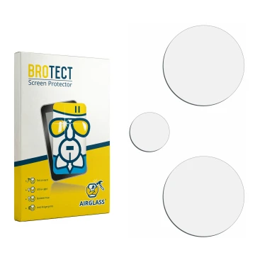 Front side of a product packaging with the brand logo BROTECT. Next to it is the corresponding screen protector.
