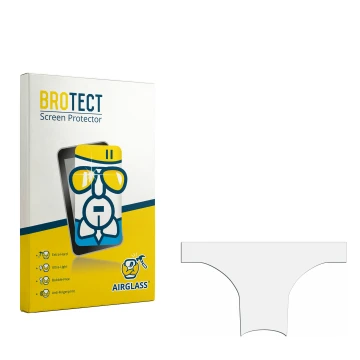 Front side of a product packaging with the brand logo BROTECT. Next to it is the corresponding screen protector.