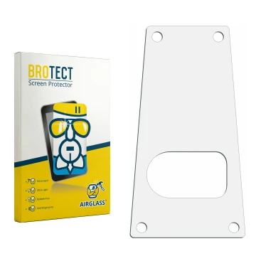 Front side of a product packaging with the brand logo BROTECT. Next to it is the corresponding screen protector.
