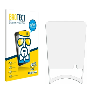 Front side of a product packaging with the brand logo BROTECT. Next to it is the corresponding screen protector.