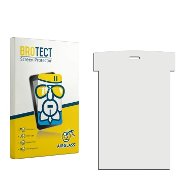 Front side of a product packaging with the brand logo BROTECT. Next to it is the corresponding screen protector.