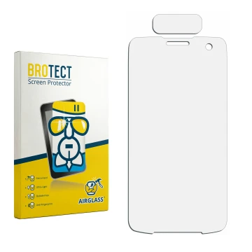Front side of a product packaging with the brand logo BROTECT. Next to it is the corresponding screen protector.