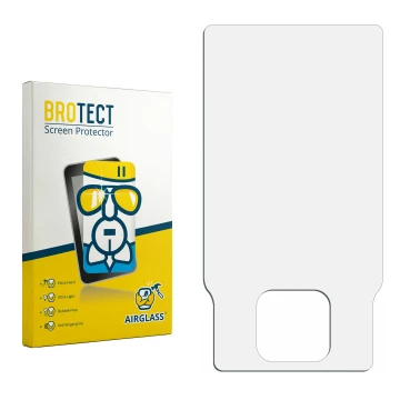 Front side of a product packaging with the brand logo BROTECT. Next to it is the corresponding screen protector.