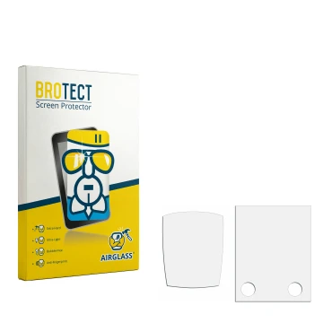 Front side of a product packaging with the brand logo BROTECT. Next to it is the corresponding screen protector.