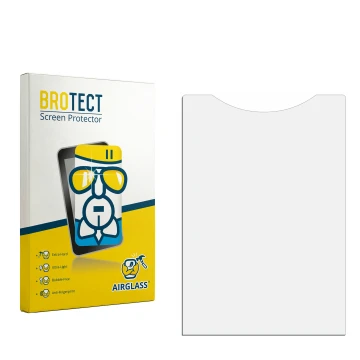 Front side of a product packaging with the brand logo BROTECT. Next to it is the corresponding screen protector.