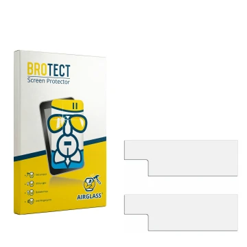 Front side of a product packaging with the brand logo BROTECT. Next to it is the corresponding screen protector.