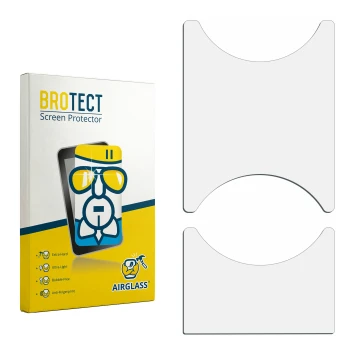 Front side of a product packaging with the brand logo BROTECT. Next to it is the corresponding screen protector.