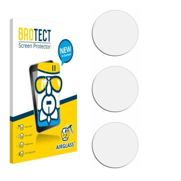 Front side of a product packaging with the brand logo BROTECT. Next to it is the corresponding screen protector.