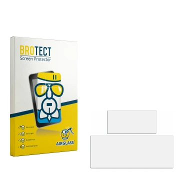 Front side of a product packaging with the brand logo BROTECT. Next to it is the corresponding screen protector.